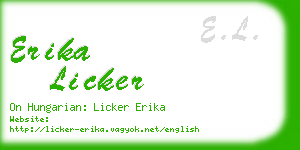 erika licker business card